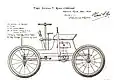Patentzeichnung von Charles Brady Kings Road carriage (1893).