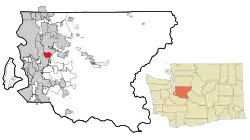 Lage in Washington