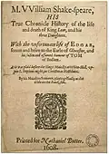 King Lear, Fälschung (1619).