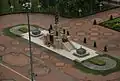 Statue von König Rama VI. (Vajiravudh) vor dem südwestlichen Parkeingang