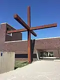 Großkreuz aus Kortenstahl von Andreas Meck