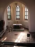 Blick von Orgelempore zum Altar