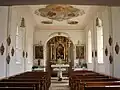 Innenraum der Kirche in Stadels