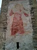 Christopherus-Motiv aussen am Turm