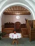 Blick aus dem Chor in das Kirchenschiff