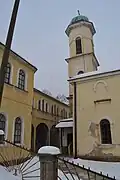 Blick in den Kirchhof von Süden