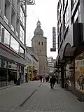Ansicht der Kirche von der Burgstraße