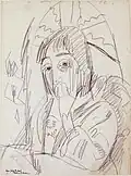 Erna mit Japanschirm, 1913