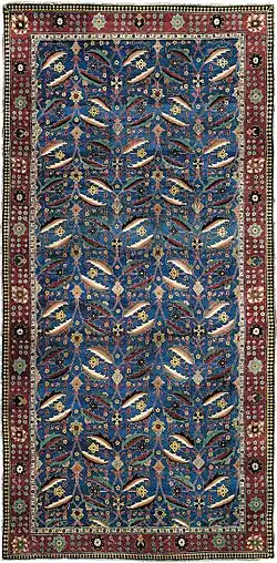 Teppich in „Vasentechnik“, Kerman, 17. Jahrhundert