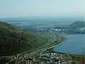 Stadt und See von Norden (1989)