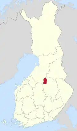 Lage von Kiuruvesi in Finnland