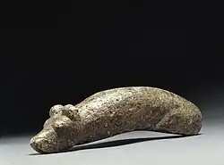 Steinzeitliche Bärenkopfkeule aus Paltamo, Finnland