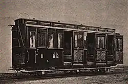Abteilwagen I. und II. Klasse der k.k. Bosnabahn, Spurweite 760 mm (1880er Jahre)