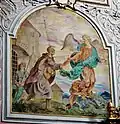 Die Befreiung des Apostels Petrus aus dem Gefängnis, Fresko von S. Lobisser