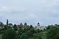 Kleiningersheim, Schloß und Kirche von unten gesehen (2011)