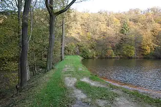 Blick auf den Damm