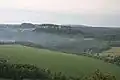 Blick vom Kleinen Bärenstein zur Festung Königstein und zum Pfaffenstein