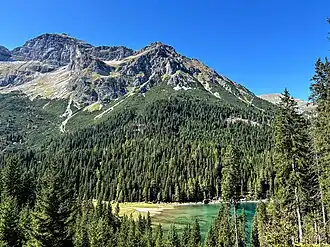 Kleiner Tribulaun (rechts) und Obernberger Tribulaun (links) vom Obernberger See