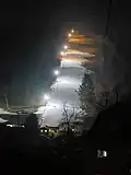 Flutlichtbetrieb auf dem Haupthang