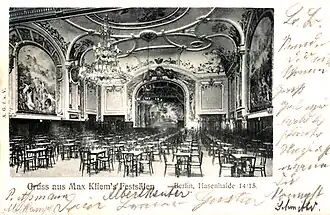 Kliems Festsäle, Berlin 1904