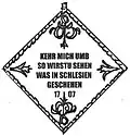 Klippenzeichnung Jahresseite 1707