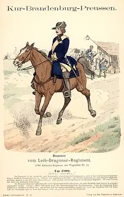 Dragoner um 1700