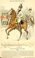 Garde du Corps (Sachsen) 1802 (Farbtafel von Richard Knötel)