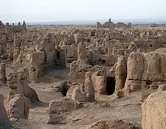 Blick über Jiaohe