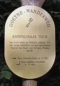 Goethewanderweg am Knöpfelstaler Teich