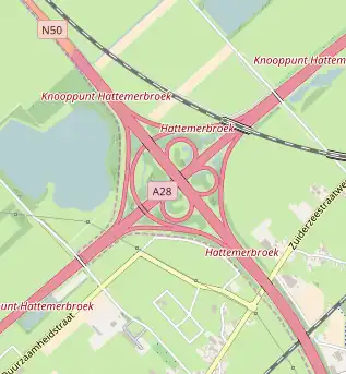 Übersichtskarte Knooppunt Hattemerbroek