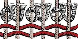 Persischer (asymmetrischer) Knoten, nach rechts offen