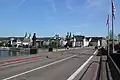Die Fahrbahn der Balduinbrücke 2011 (Blickrichtung Innenstadt)