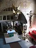 Schwebetaufengel von 1769 in Köditz