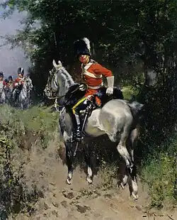 Husaren, um 1890