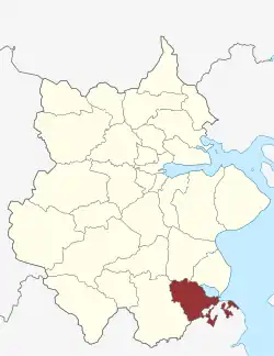 Lage des Aller Sogn in der Kolding Kommune