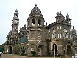 Der Neue Palast von Kolhapur. Wohnsitz der lebenden Nachkommen von Chatrapati Shahu Maharaj