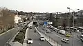 Verkehr mit Tunnel