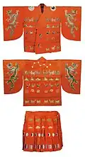 historisch: Kon’e, kaiserlicher Kimono (hier des Kōmei-Tennō)