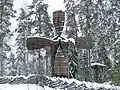 Eine Windmühle im Heimatmuseum von Konnevesi