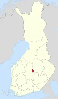 Lage von Konnevesi in Finnland
