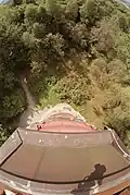 Blick vom Aussichtsturm abwärts