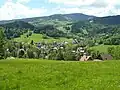 Blick auf dem Dorf