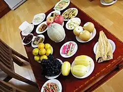 Zeremonielles Chuseok-Essen