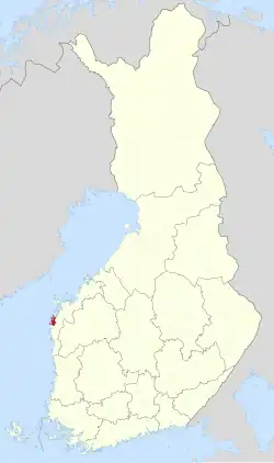Lage von Korsnäs in Finnland