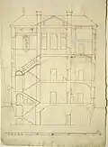 Alter Bauplan des Kotowski-Palais