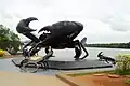 Krabbenskulptur in Krabi, Thailand