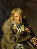 Alter Mann mit Krücke, 1872