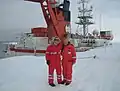 Polarstern an der Schelfeiskante