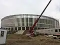 Die Stadionbaustelle im Juli 2015