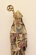 Skulptur des Hl. Hubertus aus Pfalzkyll, 1. Hälfte 16. Jh.